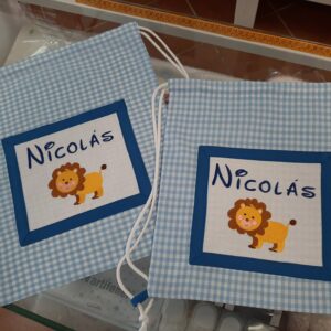 conjunto mochila +Talega Guardería