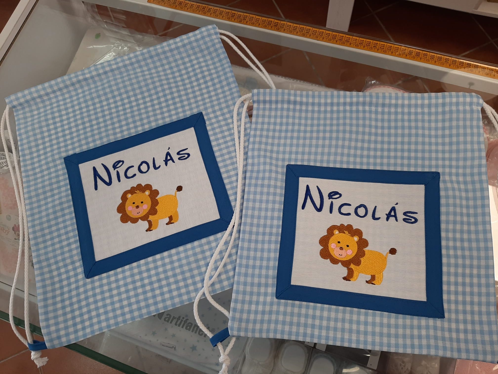 conjunto mochila +Talega Guardería